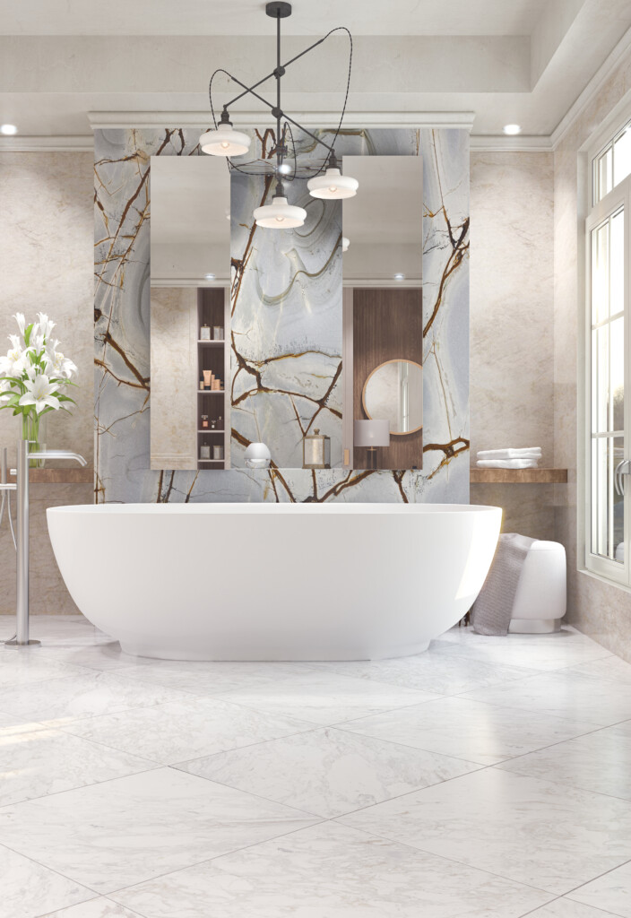 Arabescato D'oro Marble Field Tile | Designer Floors of Houston