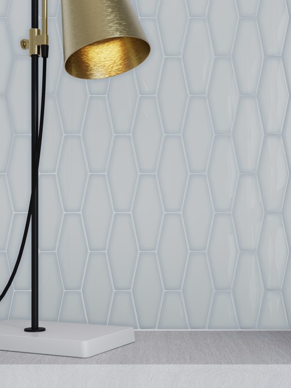 6th Avenue Pale Sky Long Hexagon Gloss - Image 2