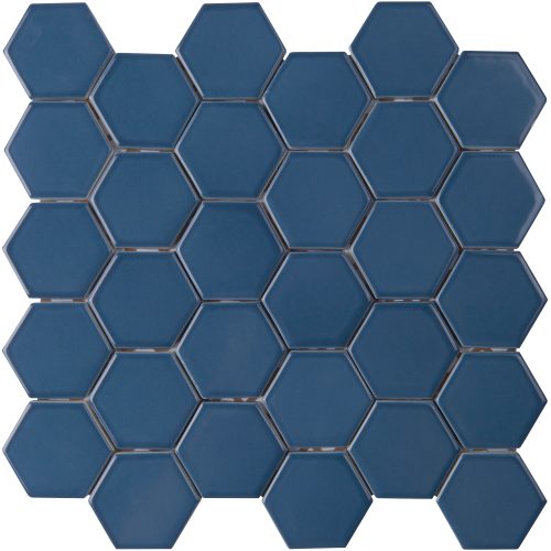Marlin Blue Gloss Hex Mosaic A