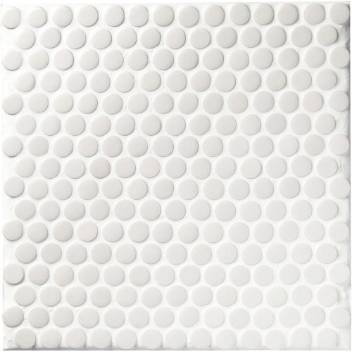 White Gloss Penny Rnd Gb