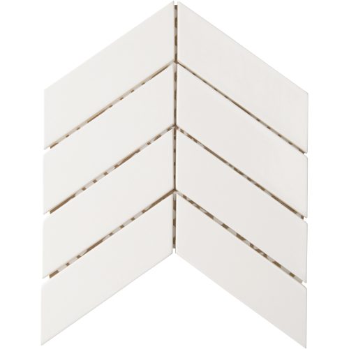 White Matte Chevron A