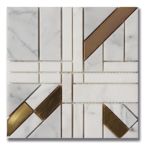 Architetto Angolo Calacatta H W Brass