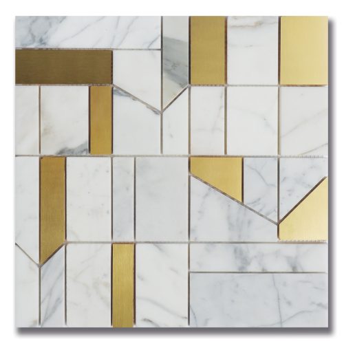 Architetto Modulo Calacatta H W Brass