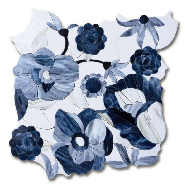 BOTANICUS BLOOM SAPPHIRE (G) ART GLASS