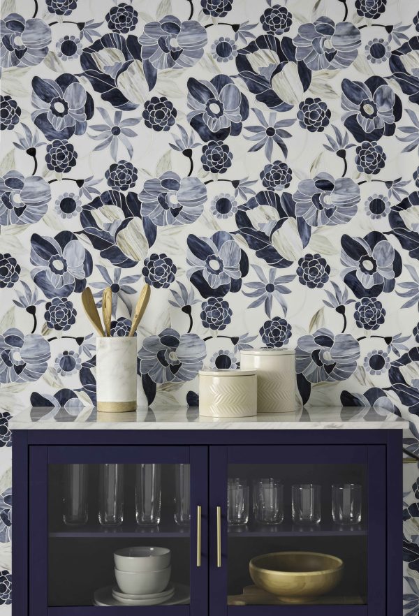 BOTANICUS BLOOM SAPPHIRE (G) ART GLASS - Image 2