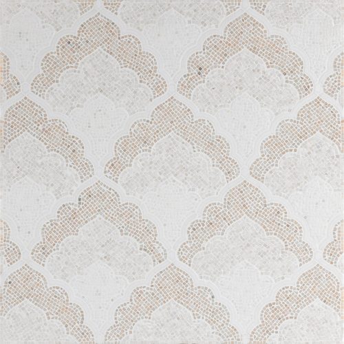 adena by lori weitzner cream marble mosaic