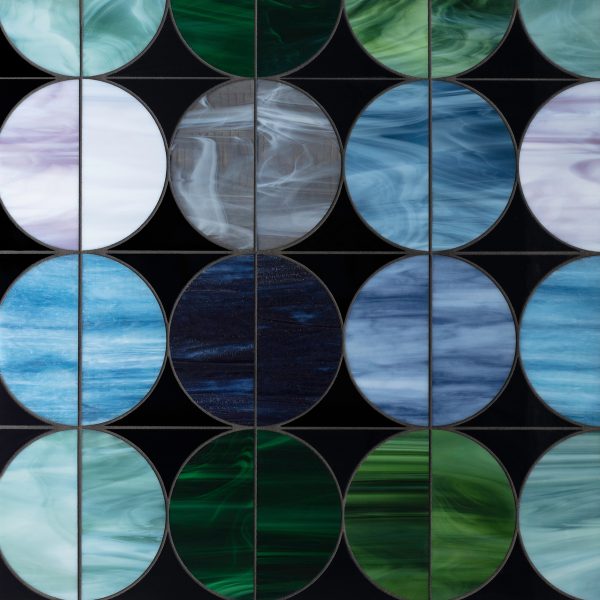 moon dark multi waterjet mosaic