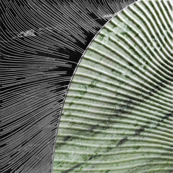 duo by alison rose nero/matcha decorative tile