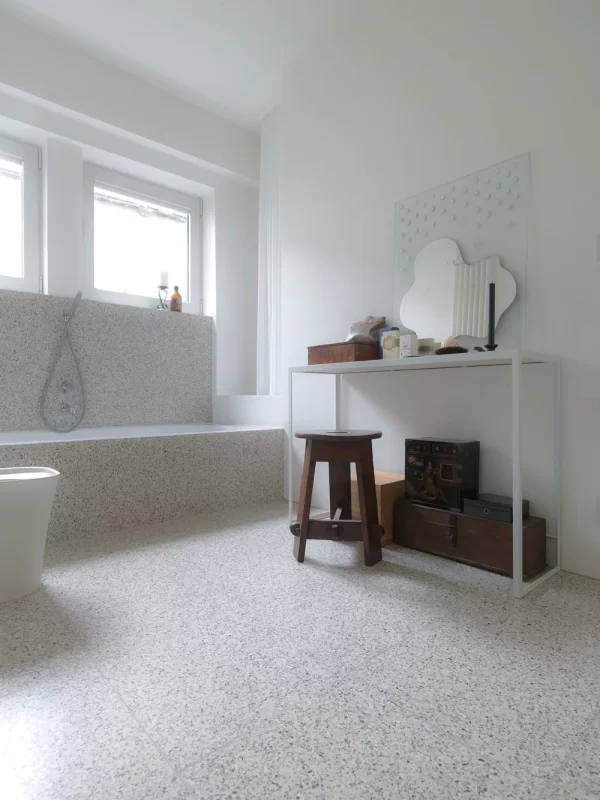 venezia terrazzo white polished tile