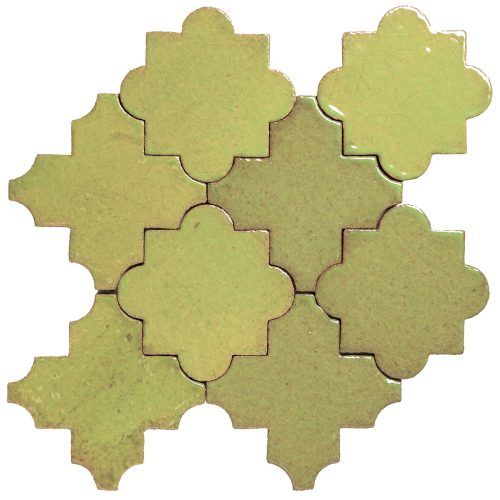 clara tierra madre arabesque pattern 8c apple high fire ceramic tile