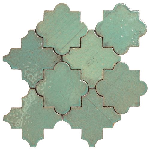 clara tierra madre arabesque pattern 8c bermuda high fire ceramic tile