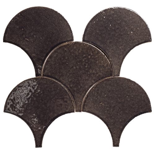 clara tierra madre 7" conche caviar high fire ceramic tile