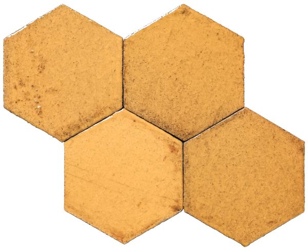 clara tierra madre hexagon mango high fire ceramic tile