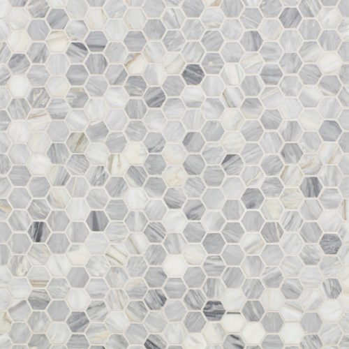 calacatta bluette marble mosaic