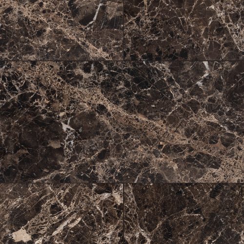 emperador dark marble tile honed 12" x 24" x 3/8" stone aris edge
