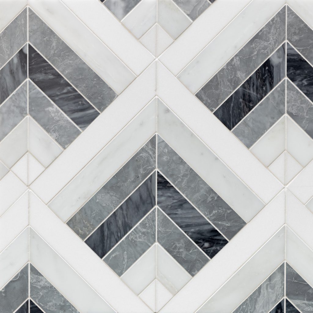arrowhead grey waterjet mosaic