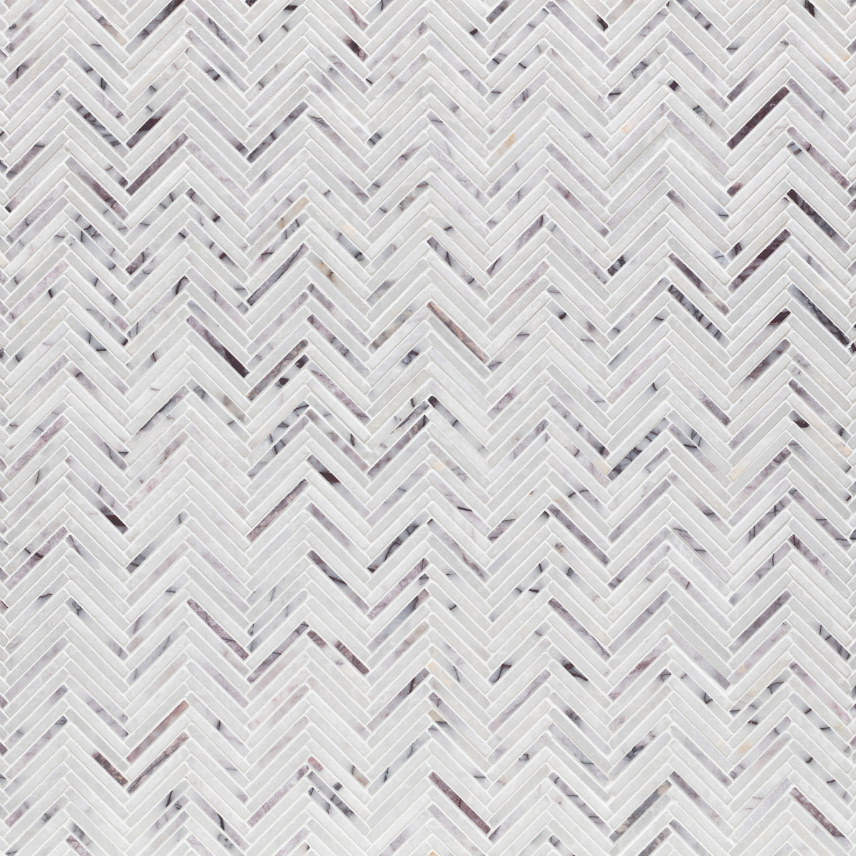 thin herringbone lilac marble mosaic