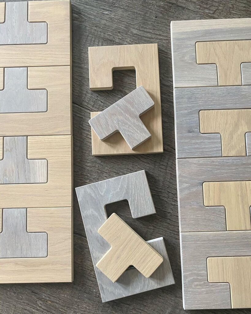 links geometric tile flooring for families