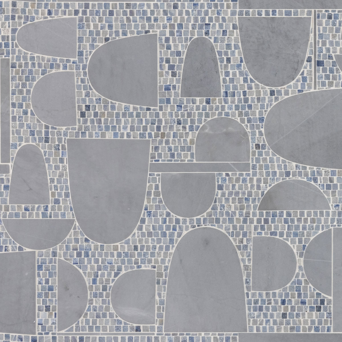 Decadence by Donghia Blue Waterjet Mosaic