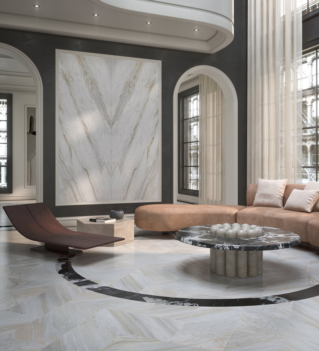 volakas gold marble tile