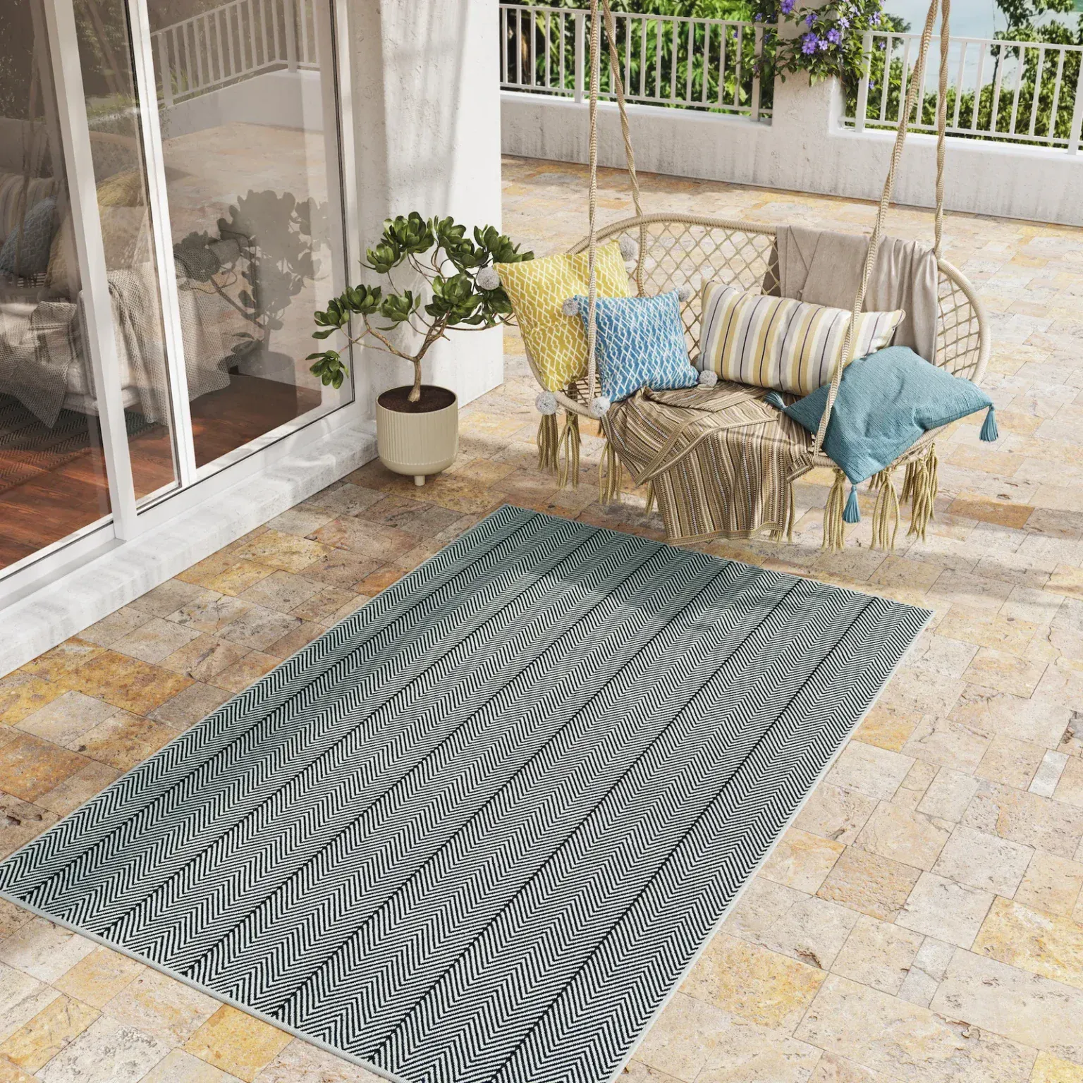 home and porch darien navy