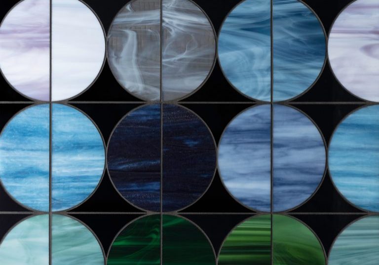 moon dark multi waterjet mosaic