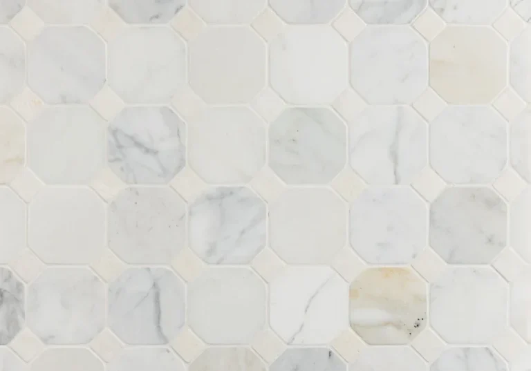 cotswold octagon calacatta gold marble mosaic