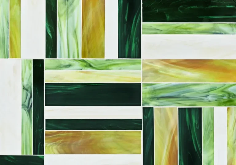 stripe green mosaic