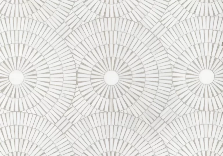 motor city circles bianco dolomiti dolomite mosaic