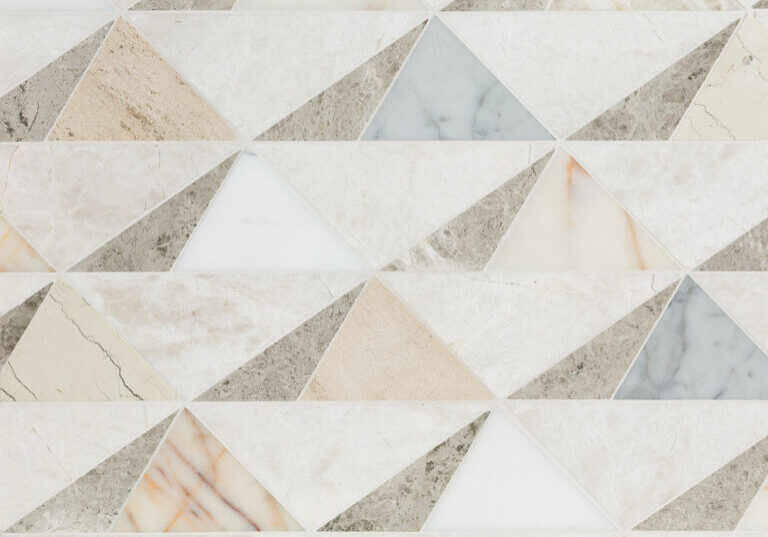 sail cream waterjet mosaic