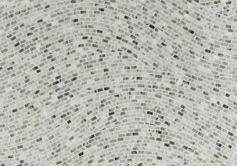 xanadu falls white sand marble mosaic